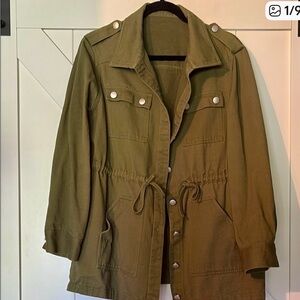 Khaki Green Women's Utility Jacket Size XL